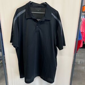 Port Authority Black Polo Shirt with Gray Accents